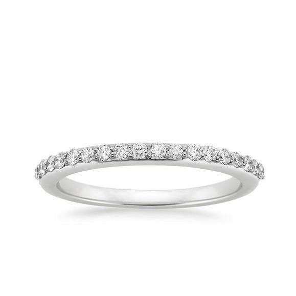Anello Fede Nuziale In Argento 925 Con Rubino Simulato E Diamanti - Placcato Oro 14K - Disponibile In Tutte Le Misure