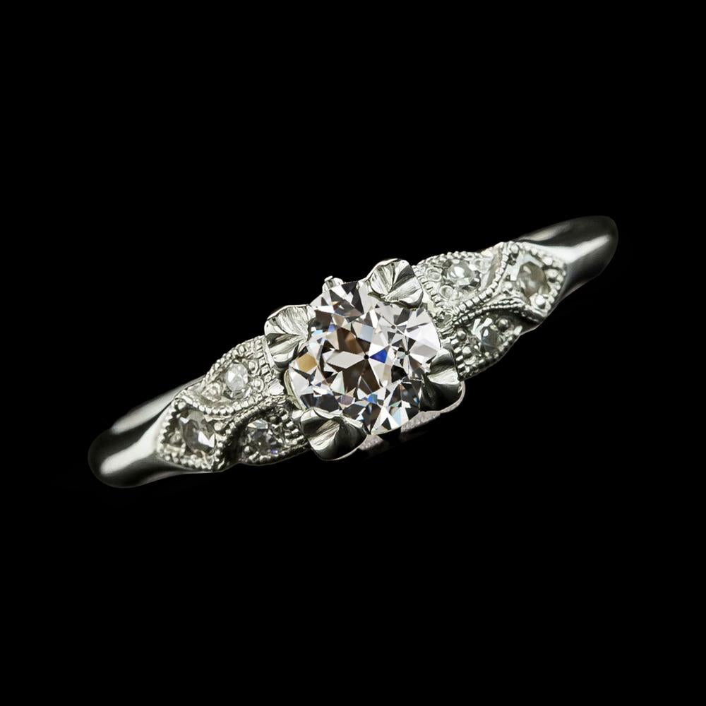 Fede Nuziale In Oro Rotondo Old Miner Genuino Diamonds 2 Carati Gioielli Da Donna