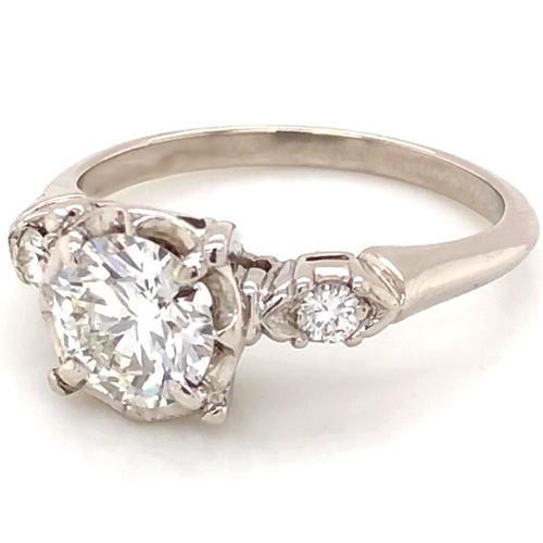 Genuino Anello Di Fidanzamento Con Tre Pietre 2.60 Carati 4 Griffe Con Montatura Per Gioielli Da Donna