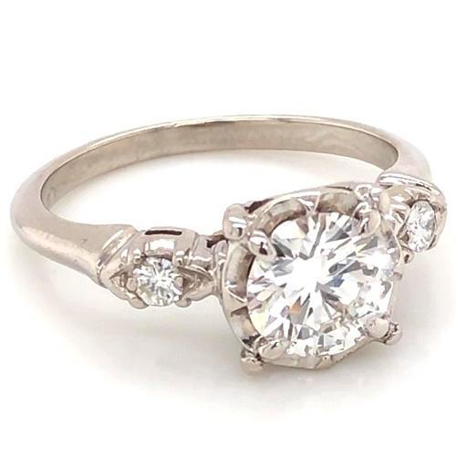Genuino Anello Di Fidanzamento Con Tre Pietre 2.60 Carati 4 Griffe Con Montatura Per Gioielli Da Donna