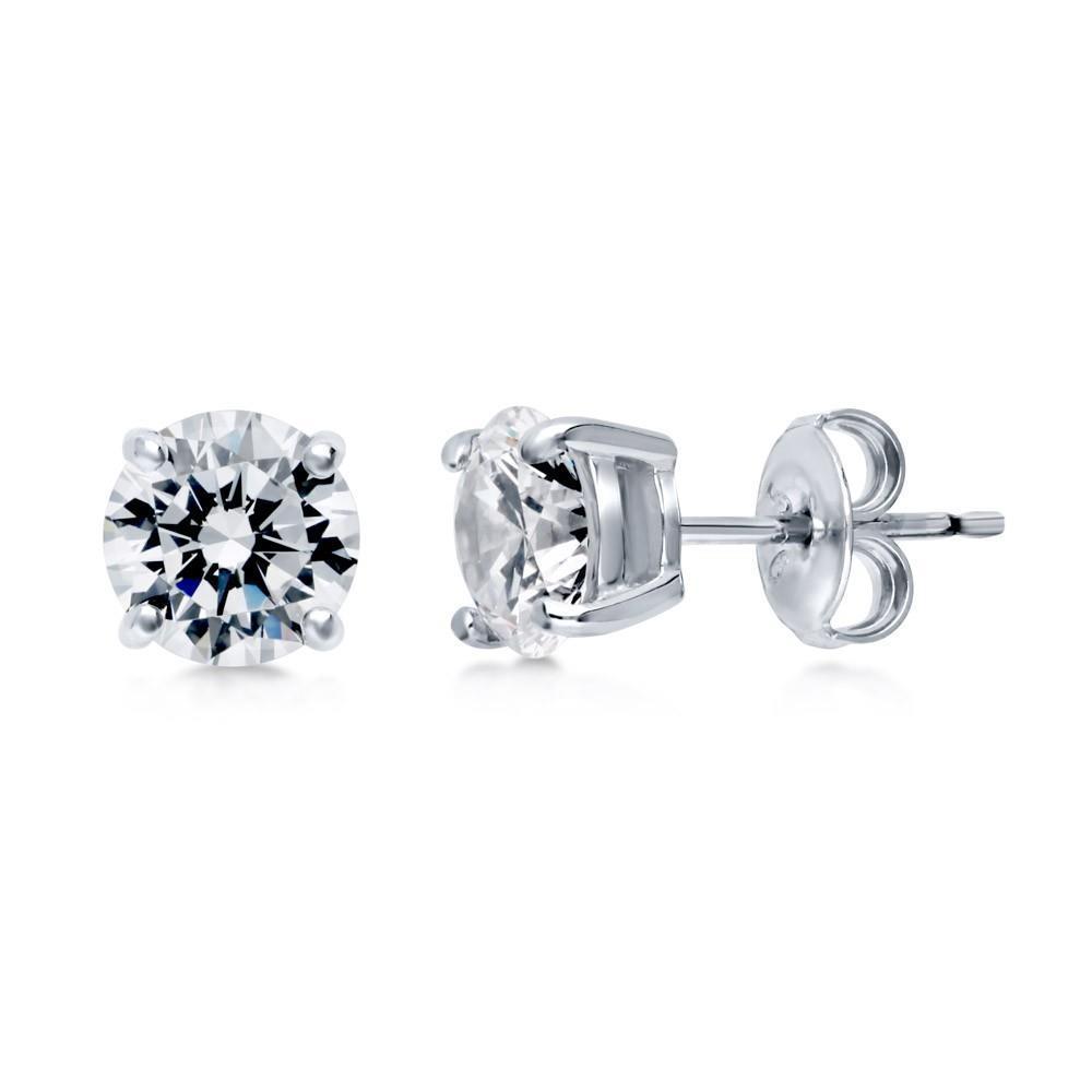 Gioielleria Raffinata Con Orecchino A Bottone Con Naturale Diamanti Rotondi Da 1,3 Ct