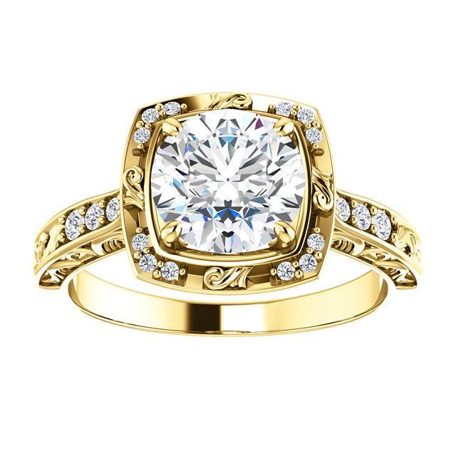 Gioiello Per Anello Anniversario Con Vero Diamanti Tondi Taglio Brillante Da 1,65 Carati
