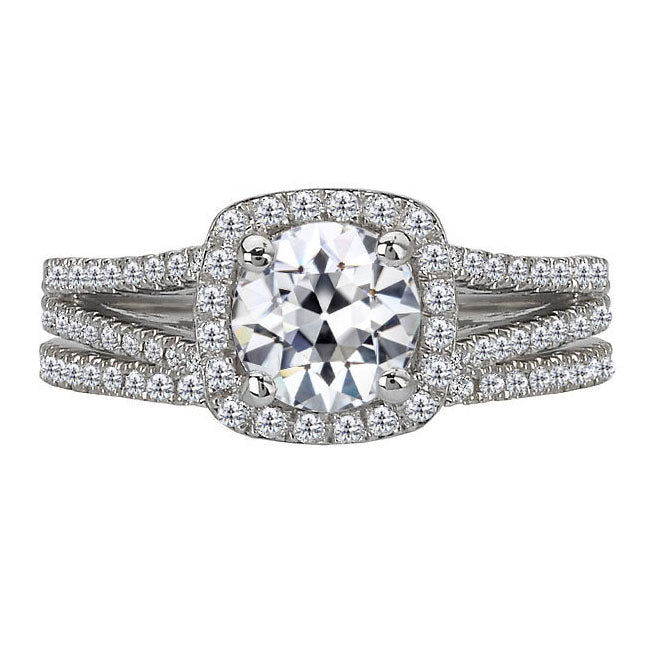 Diamante Anello Nuziale 2-carati Oro 14 Carati Bianco – vista principale