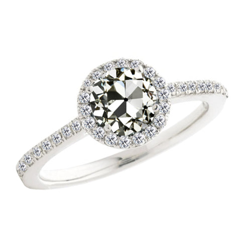 Premium Brillante Anello di Fidanzamento Halo 1,50 carati – vista principale