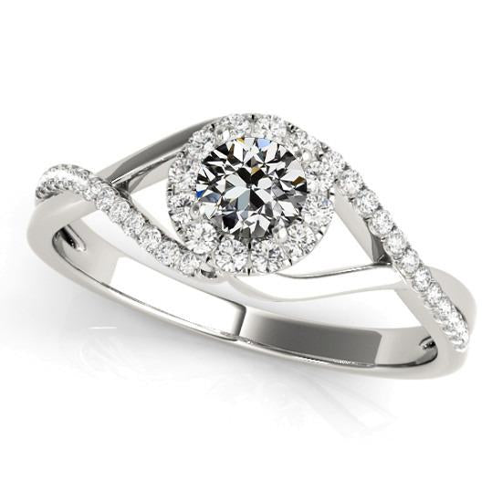 vero round diamante 3carati anello vista frontale
