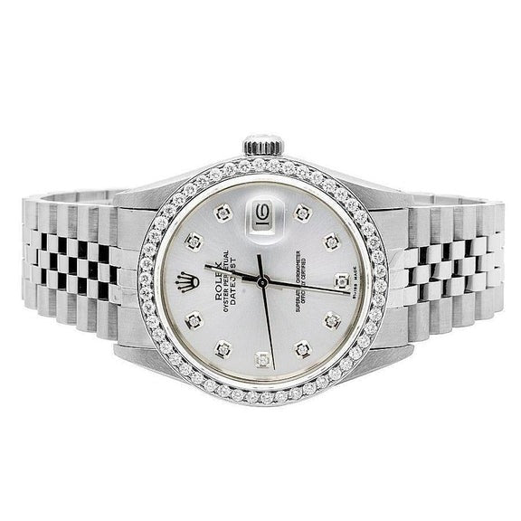 Acciaio inossidabile Orologio Rolex Datejust da uomo Diamante