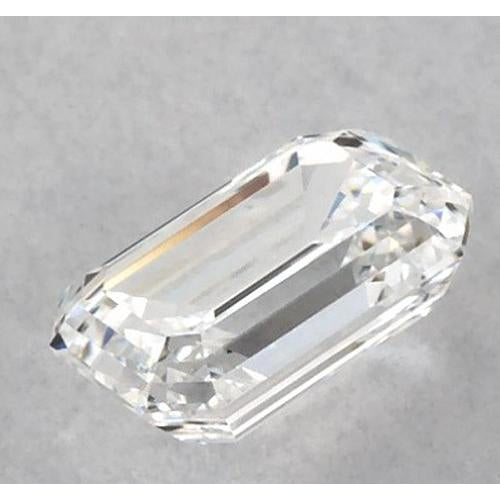 Brillante Taglio Smeraldo Diamante Certificato Loose in Gold – vista laterale