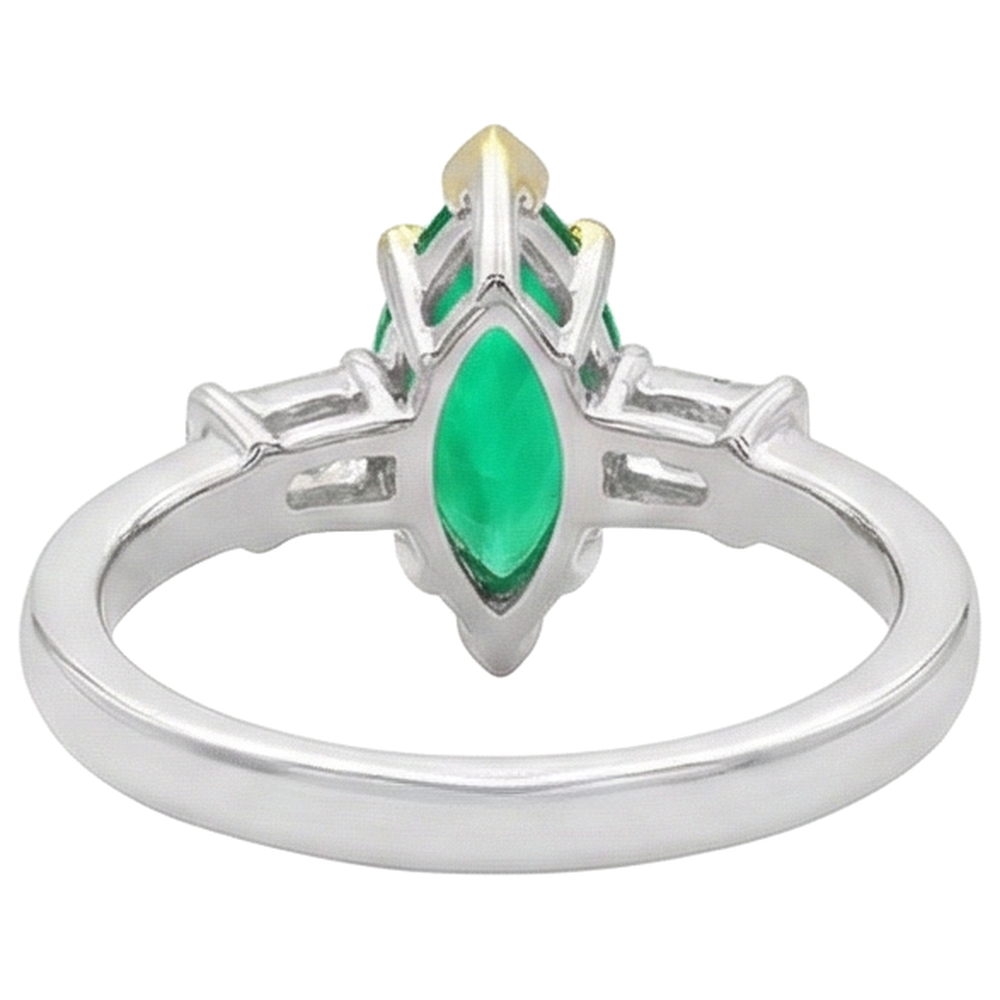 Elegante Anello con Gemma 3,50 carati – vista posteriore