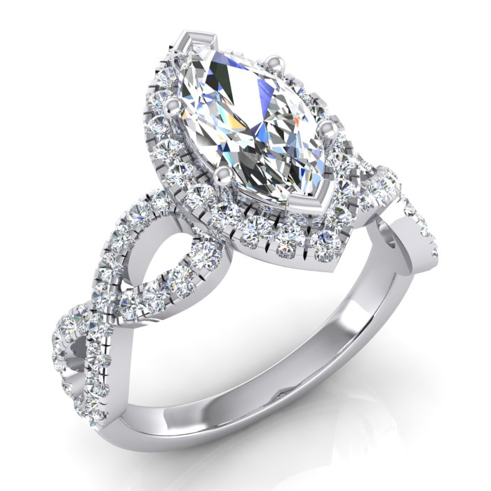 Marquise Infinity Diamanti Estratti Dalla Terra Naturale Gioielli