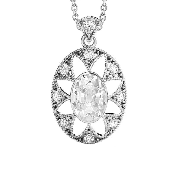 Scintillante Diamante Fine Collana Pendente 2 carati – vista principale