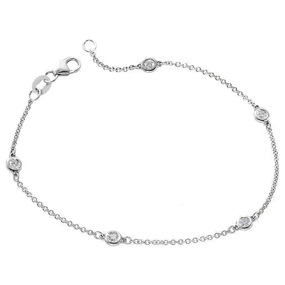 Naturale Diamante A Metro Braccialetto