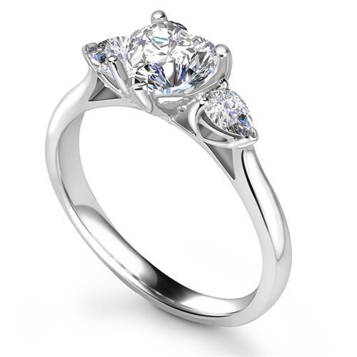 Naturale Anello Di Fidanzamento Del Cuore