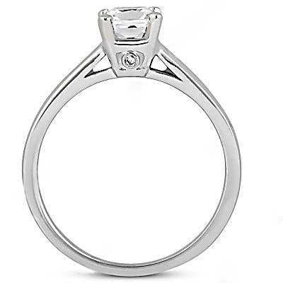 Naturale Diamante 1.21 Ct. Gioielli Con Anello Solitario Di Fidanzamento
