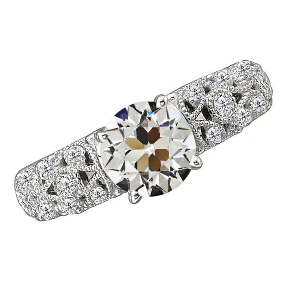 Alto di gamma Diamante Anniversary Ring 2 carati – vista principale
