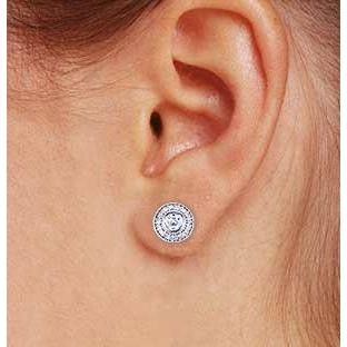 Orecchino A Forma Di Genuino Diamanti Rotoni Di Solo 2.50 Carati Bianco Oro 14K F Vs1 VVS1