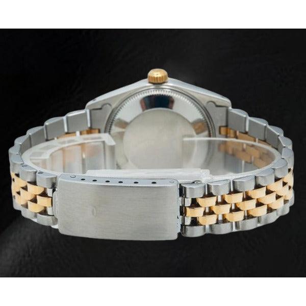 Orologio Rolex Datejust 36 mm in madreperla rosa con quadrante in diamanti bicolore