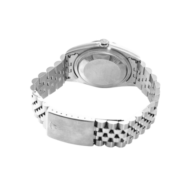 Orologio Rolex Datejust Anno 2000 Quadrante Blu Stick 36 mm Acciaio Inossidabile