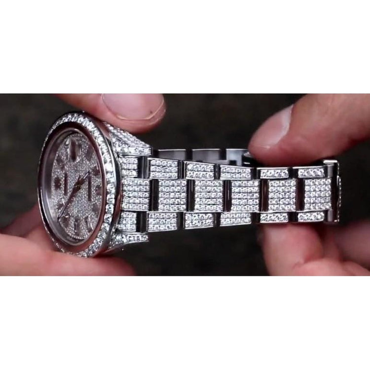 Orologio Rolex con lunetta di diamanti personalizzata Orologio da uomo Datejust Ii acciaio inossidabile29 Ct.