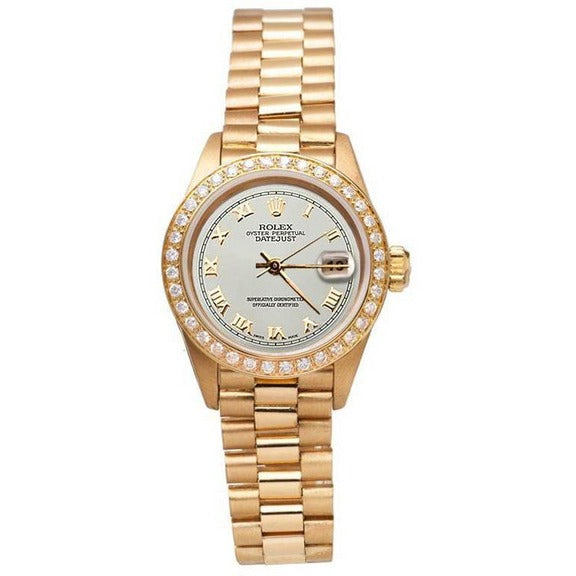 Orologio Datejust Rolex in stile presidenziale in oro