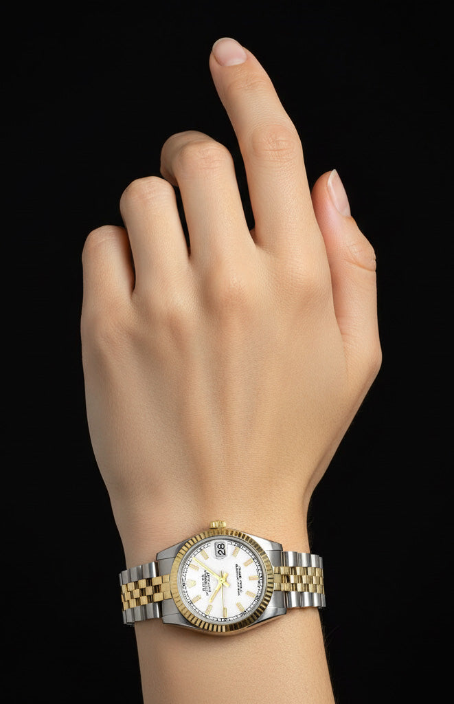 Orologio Rolex Date-just 31mm con bracciale giubileo luminoso P3