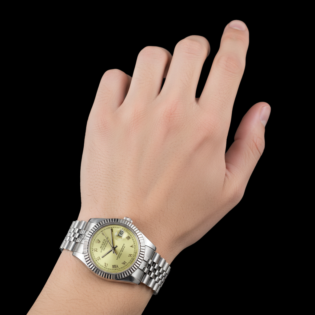 Orologio Rolex DateJust Uomo Bracciale giubileo in Acciaio Inossidabile