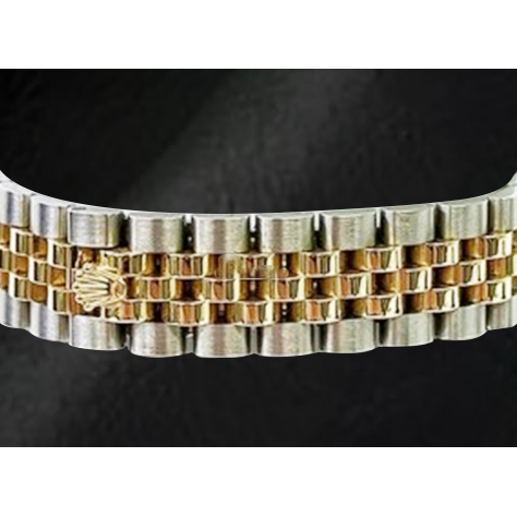 Orologio Rolex Datejust 28 mm quadrante champagne con diamanti modello 2010 bicolore