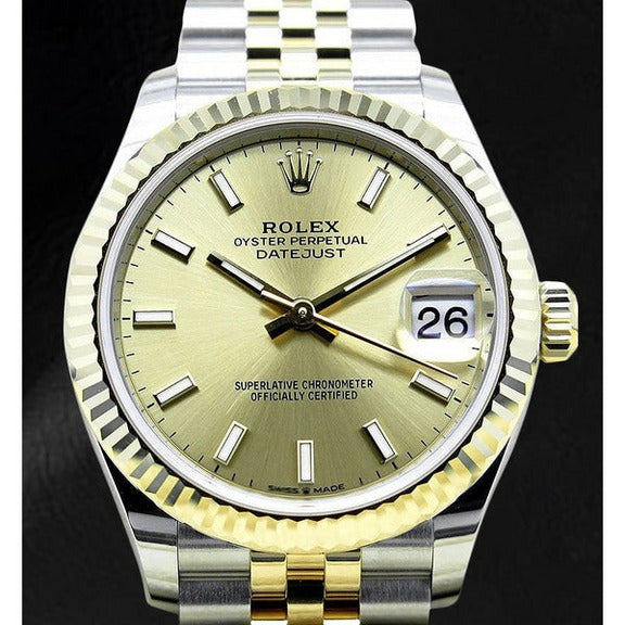 Orologio Rolex Datejust 31mm champagne