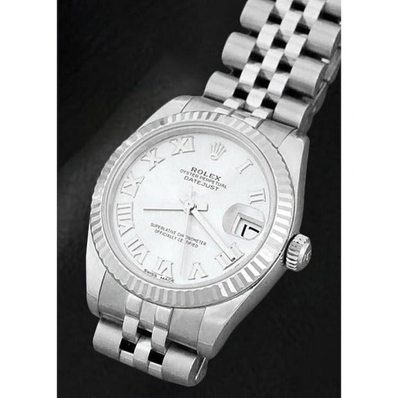 Orologio Rolex Datejust 31mm da uomo con quadrante romano in argento