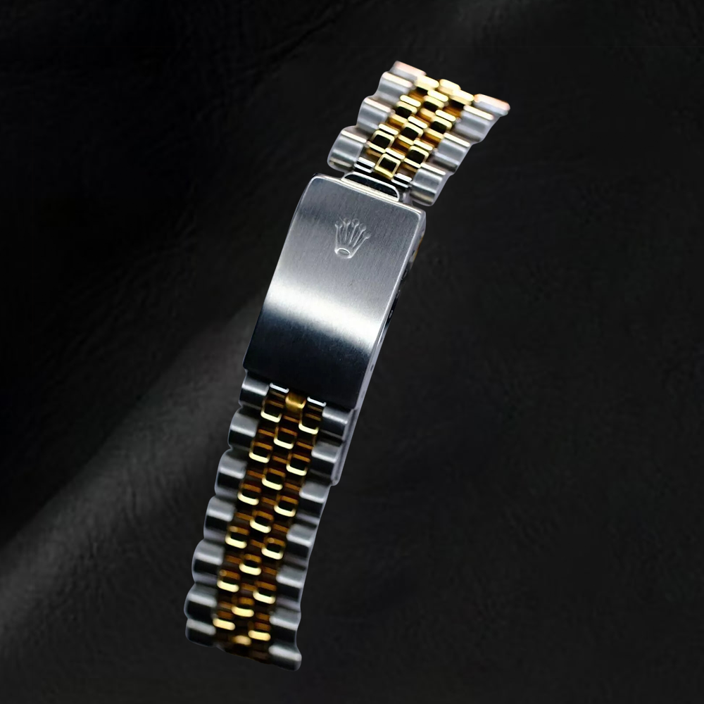 Orologio Rolex Datejust 36 mm con quadrante verde e diamanti bicolore