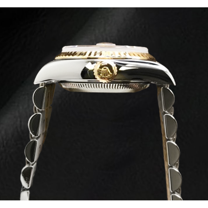 Orologio Rolex Datejust Anno 2001 Quadrante Madreperla Grigio Diamanti 26 mm Bicolore