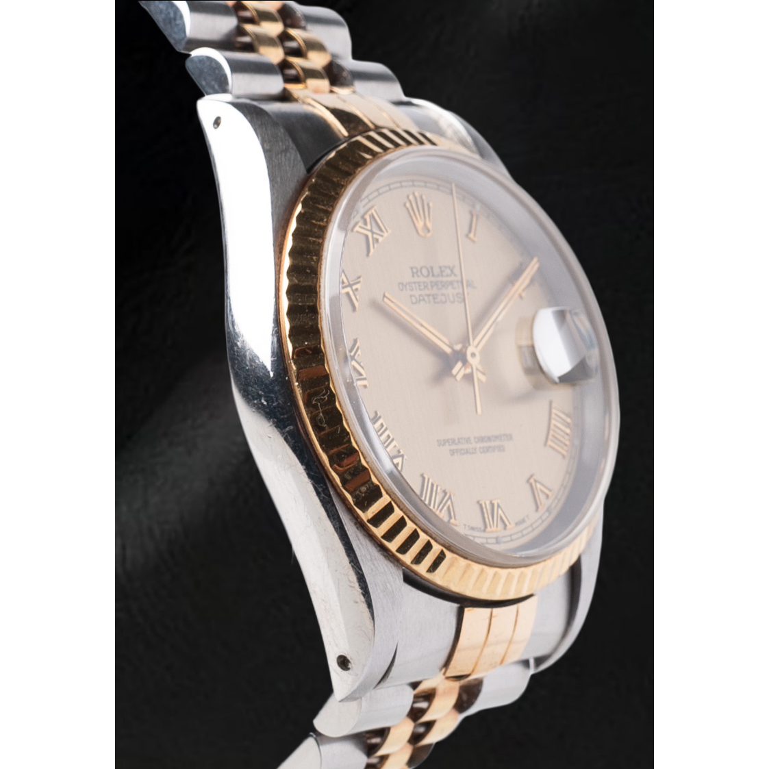 Orologio Rolex Datejust Champagne Roman Dial 36 mm bicolore
