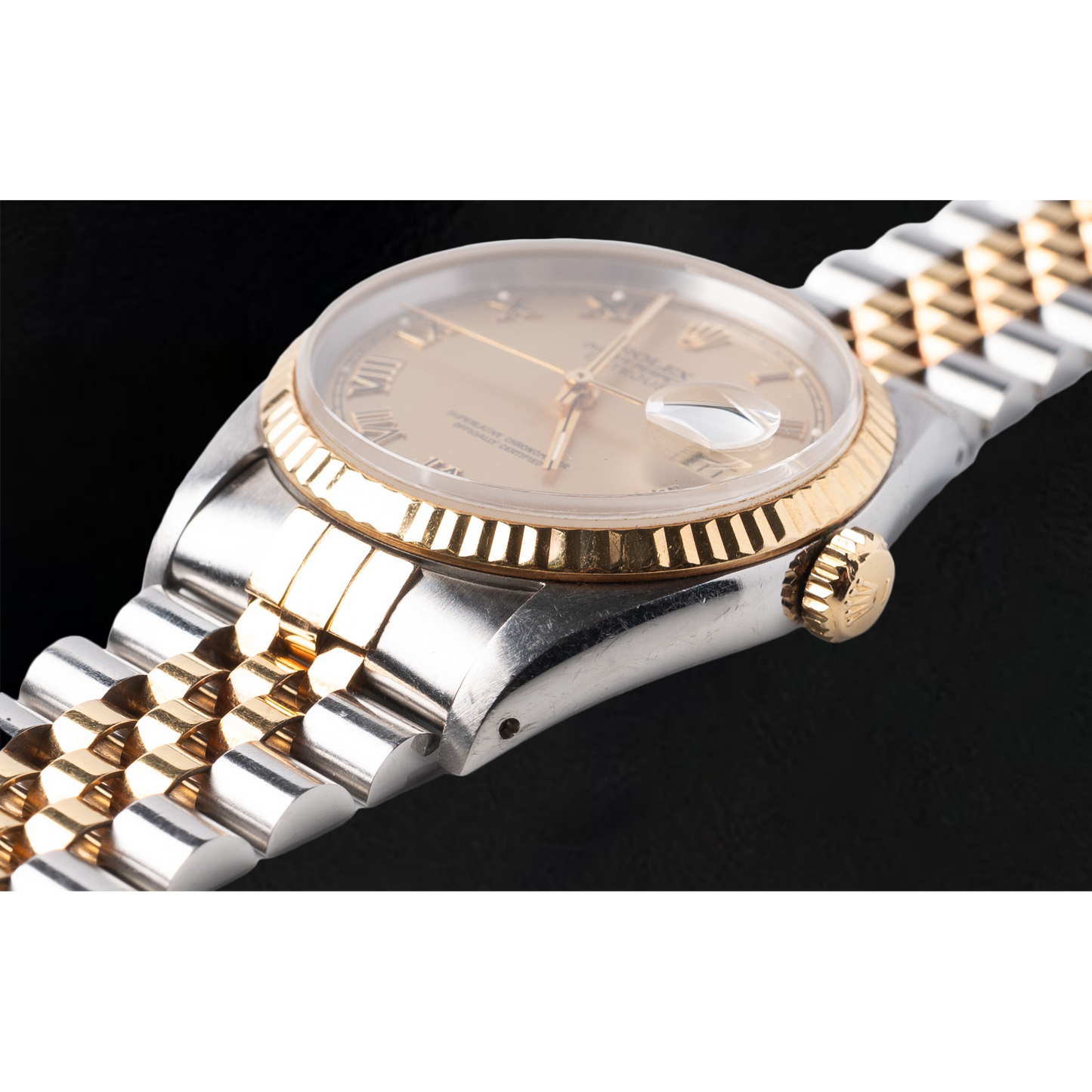 Orologio Rolex Datejust Champagne Roman Dial 36 mm bicolore