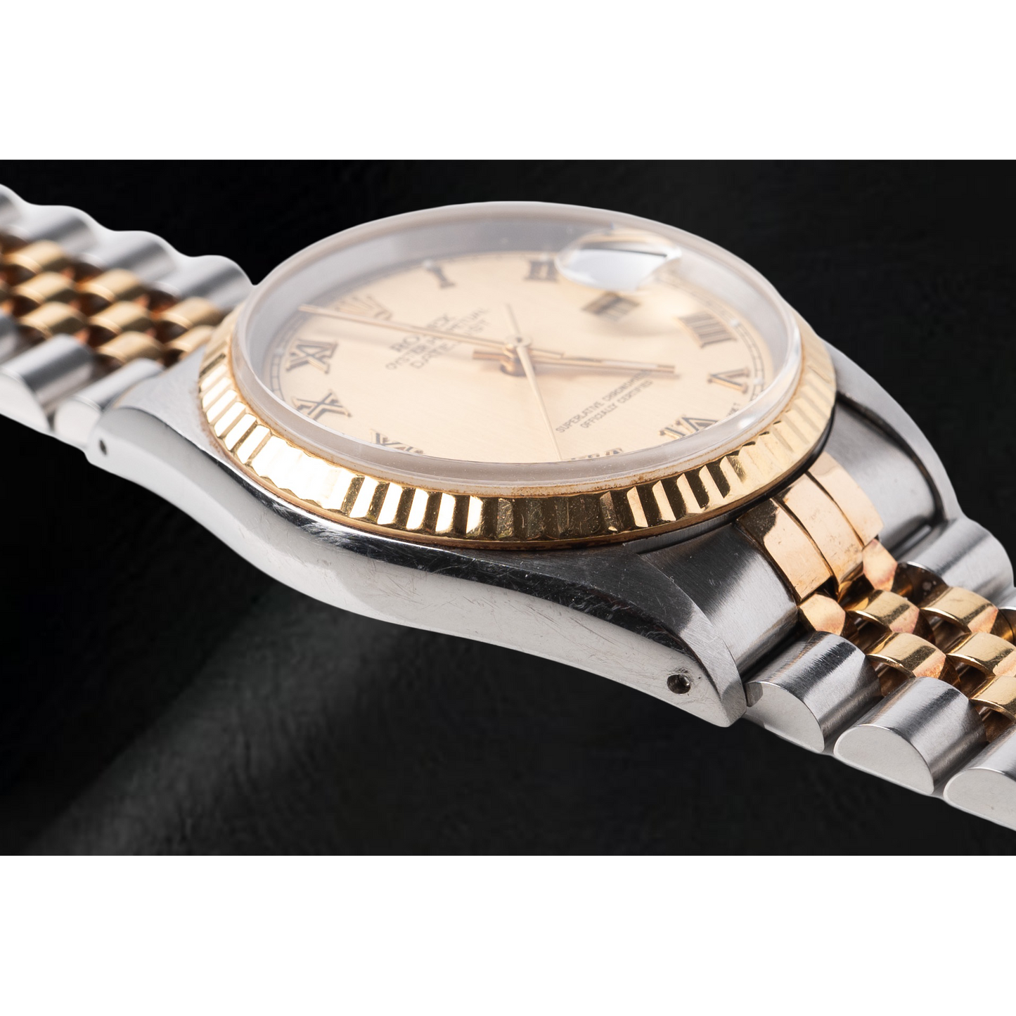 Orologio Rolex Datejust Champagne Roman Dial 36 mm bicolore