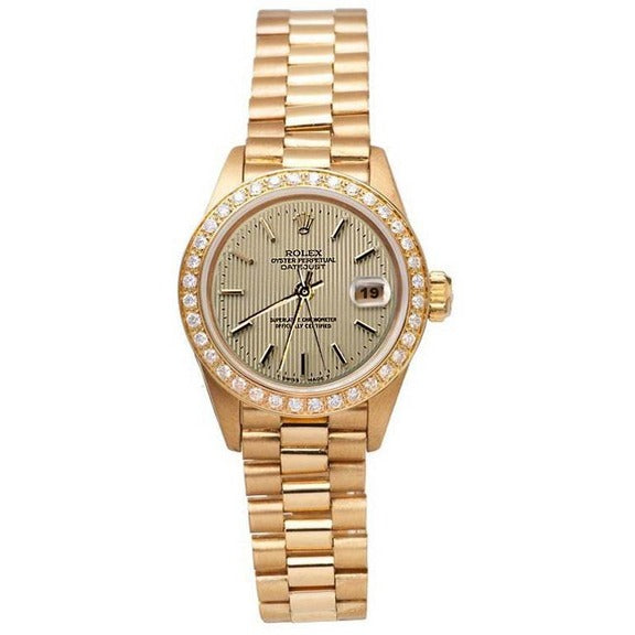 Orologio Rolex Datejust Champagne arazzo quadrante