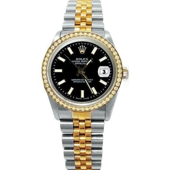 Rolex datejust oro quadrante nero top