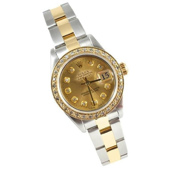 Rolex perpetual datejust diamond sales