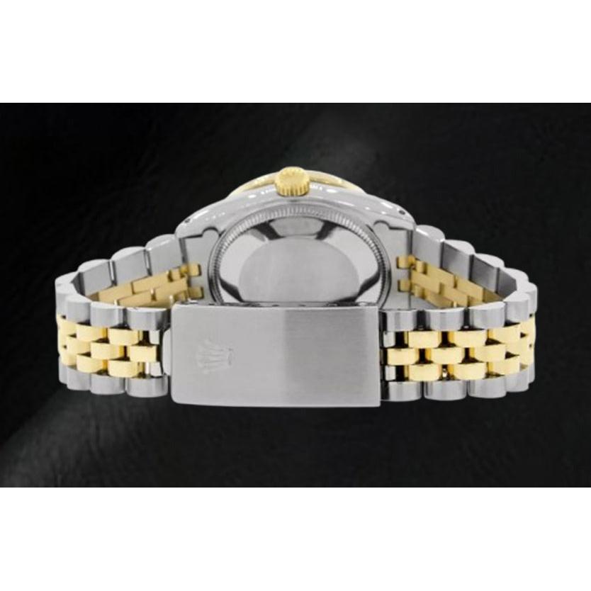 Orologio Rolex Datejust in madreperla rosa con quadrante in diamanti, 31 mm, bicolore