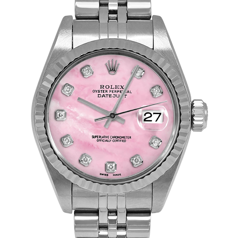 Orologio Rolex Lady Datejust Anno 2004 26 mm Madreperla Rosa Acciaio Inossidabile