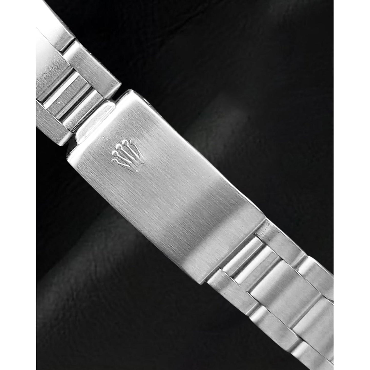 Orologio Rolex Oyster in acciaio inossidabile con quadrante in madreperla rosa con diamanti da 31 mm