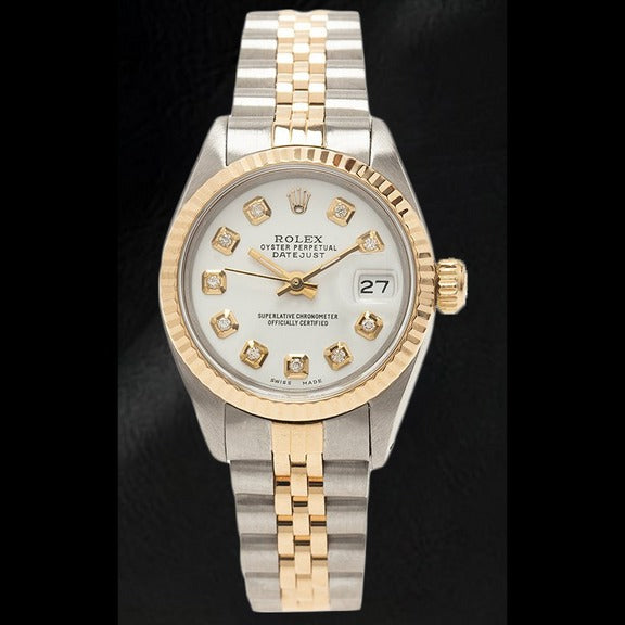 Orologio Rolex bicolore con quadrante in madreperla 26 mm Lady Datejust