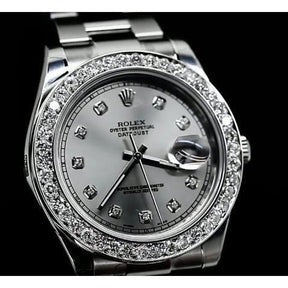 Orologio Rolex con lunetta in acciaio inossidabile