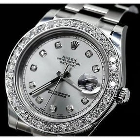 Orologio Rolex con lunetta in acciaio inossidabile