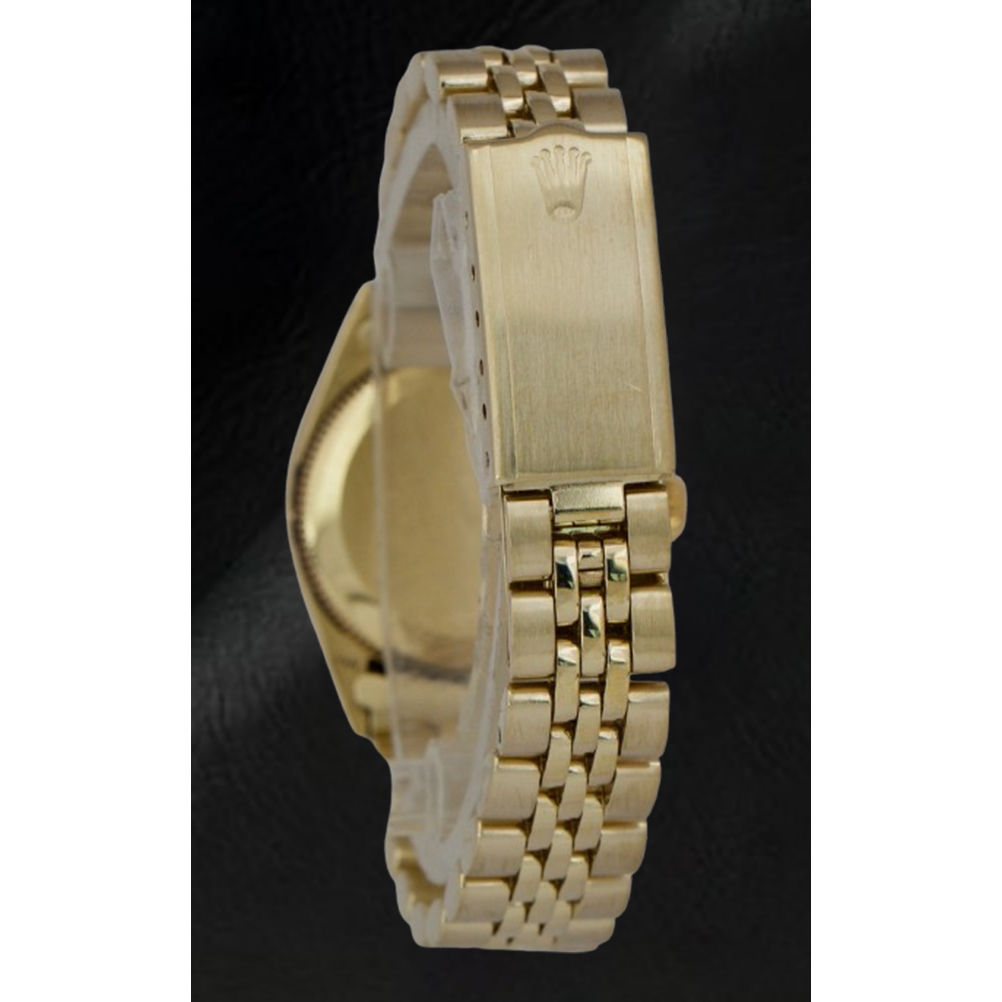 Orologio Rolex in oro giallo con quadrante champagne da 24 mm