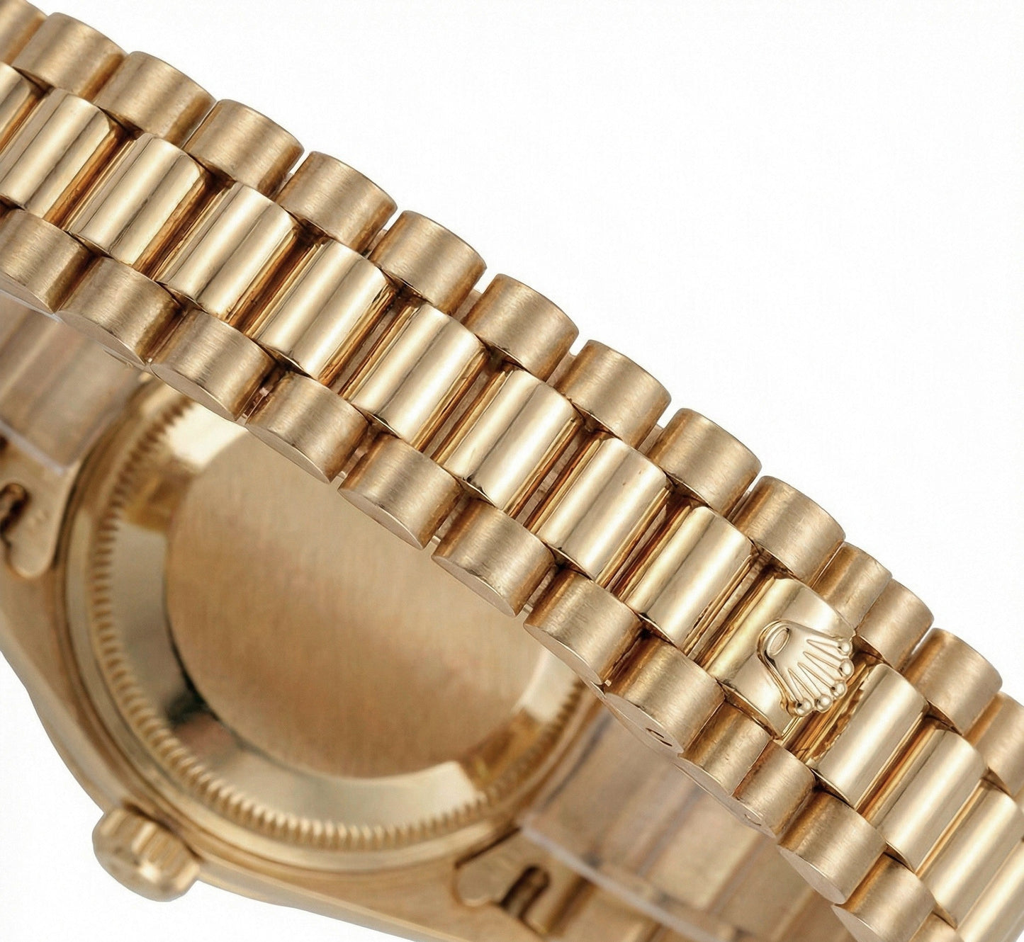 Orologio Rolex stile presidenziale quadrante nero con diamanti lunetta oro giallo Datejust