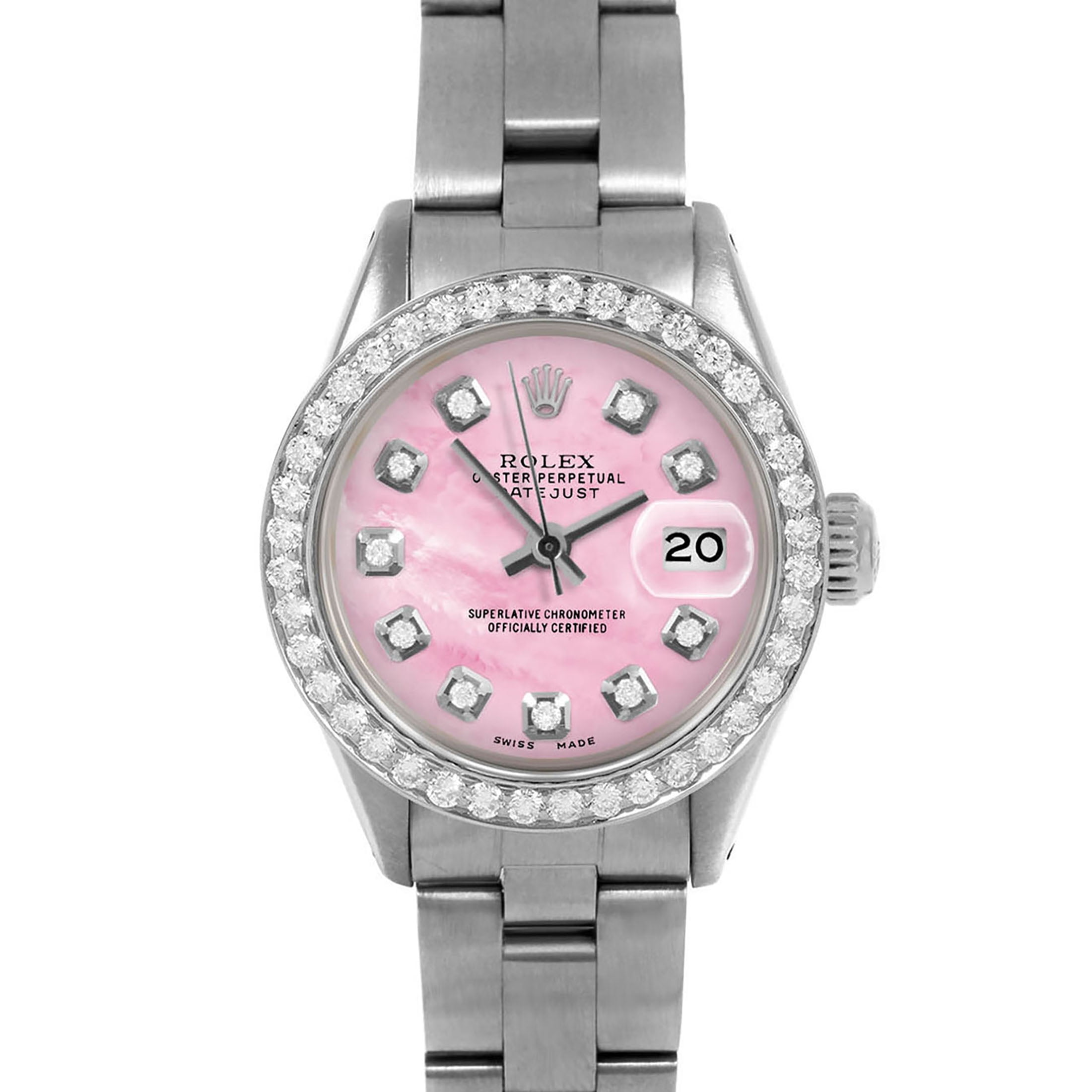 Quadrante Rosa Rolex Datejust Lady Con Brillanti Rolex Datejust