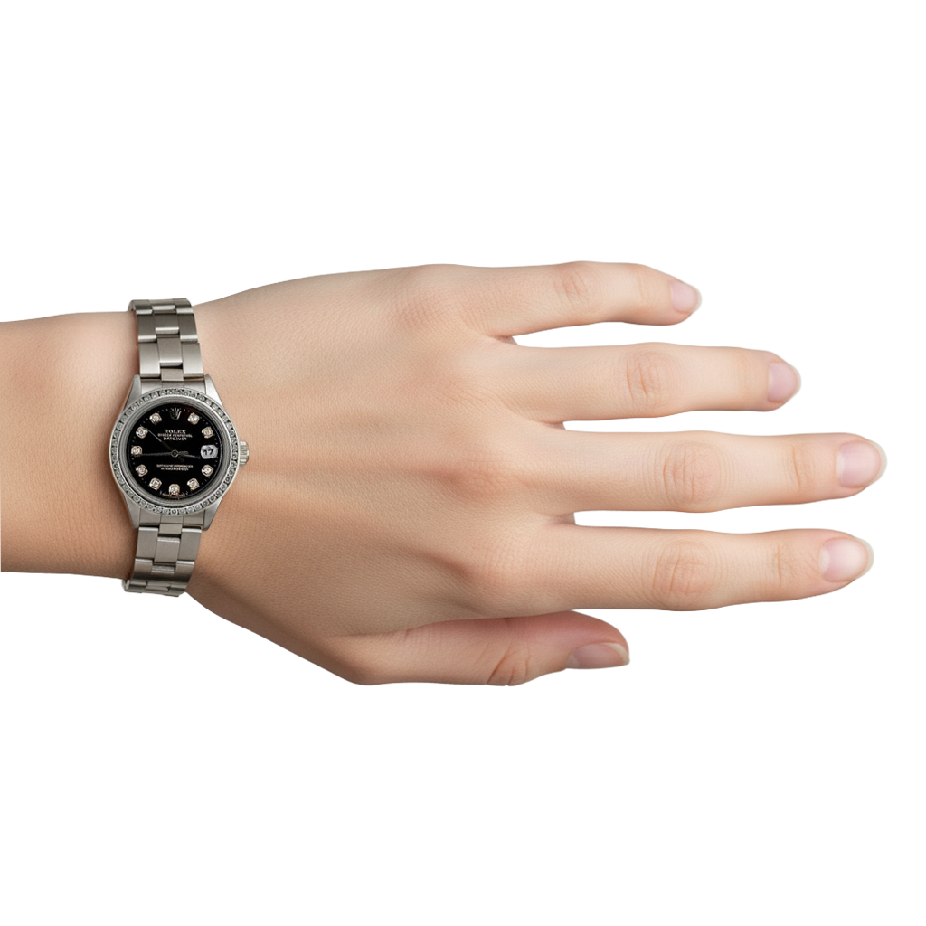 Orologio da donna Rolex Bracciale ostrica Splendido datario solo Rolex P2