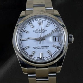 Orologio da donna Rolex Date-just 31 mm in acciaio inossidabile