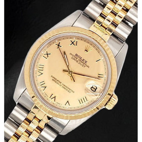 Numeri Romani Rolex Donna Oro E Argento Orologio Rolex Datejust 36 In Acciaio Oystersteel E Oro Bianco 126234 Quadrante Rosa Con Diamanti E Bracciale