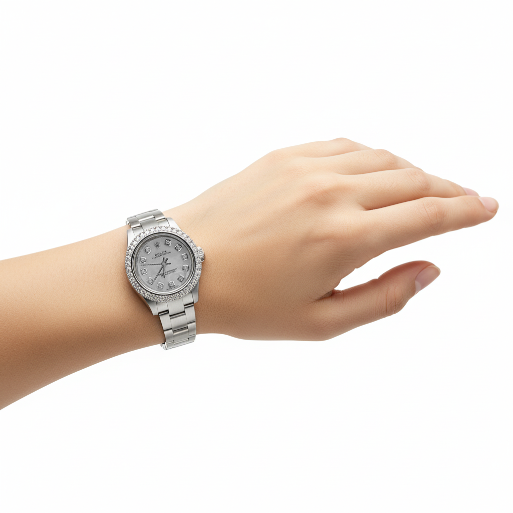 Orologio da donna Rolex Ostrica perpetua da 26 mm in acciaio inossidabile