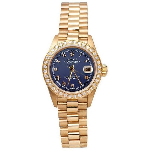 Orologio da donna Rolex in stile presidenziale giallo